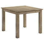 Coaster 192928-S5 5 pc Cardova vineyard oak finish wood grain look wood square counter height dining table set