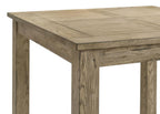 Coaster 192928-S5 5 pc Cardova vineyard oak finish wood grain look wood square counter height dining table set