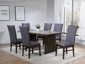 Coaster 193591-S7  7 pc Sherwood brown finish wood with ceramic inlay top dining table set