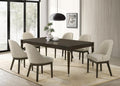 Coaster 193671-S7  7 pc Reseda ash brown finish wood with tapered legs dining table set