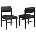 Coaster Kehoe Black Faux Leather Upholstered Dining Side Chair Set of 2 – 193922BLK