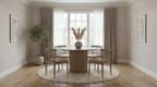 Coaster Decker 5-Piece Round Natural Dining Table Set with High Spindle-Back Windsor Chairs – 193930NAT-S5A