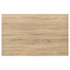 Coaster 193981-S5 5 pc Garza greige oak finish wood dining table set vinyl padded seats