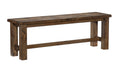 Homelegance 1957-13 Darby home co Jerrick burnished brown finish wood dining bench