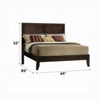 Acme 19570Q 4 pc madison espresso finish wood queen platform bed set