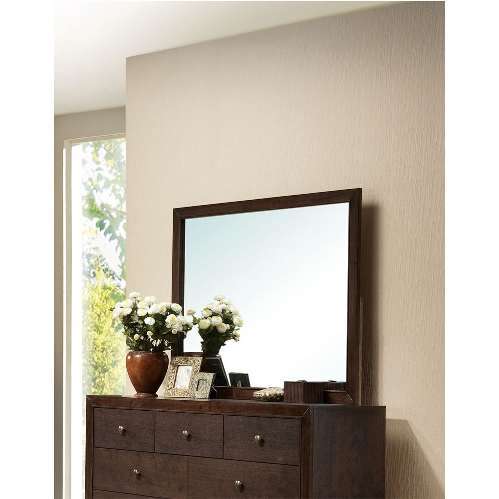 Acme 19570Q 4 pc madison espresso finish wood queen platform bed set