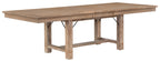Homelegance 5848-102-7PC 7 pc Aberdeen distressed light oak finish wood dining table set trestle base