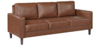 Homelegance Malcolm 2-Piece Chocolate Faux Leather Sofa & Love Seat Set – 9203CHC-SL