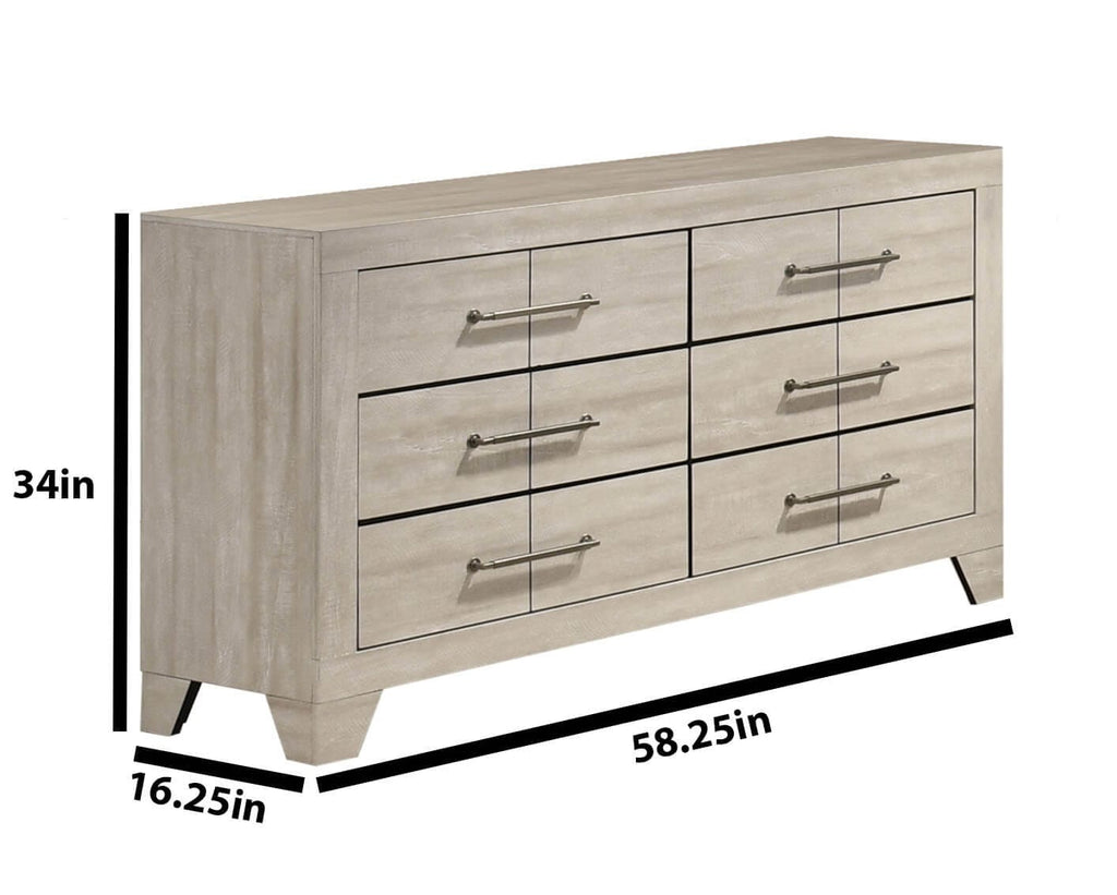 B860-4PC  4 pc Hampton rustic grey oak good grain paneled finish wood queen bed set