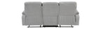 Homelegance Newark 2-Piece Light Grey Fabric Recliner Sofa & Love Seat Set – 8440GRY-SL