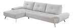 Homelegance Pleasure Light Grey Chenille Sectional Sofa – 8400LTG-2LC2R