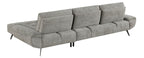 Homelegance Pleasure Dove Grey Chenille Sectional Sofa – 8400DVG-22LRC