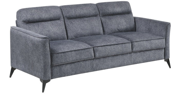 Tristan Grey Fabric Sofa & Love Seat Set – 9733DGY-SL