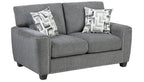 Silverton Grey Chenille Sofa & Love Seat Set – 9538DGY-SL