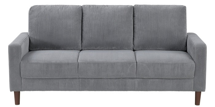 Hollarman Dark Gray Corduroy Sofa & Love Seat Set – 9520GRY-SL
