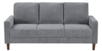 Hollarman Dark Gray Corduroy Sofa & Love Seat Set – 9520GRY-SL