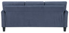Homelegance Aliana Blue Textured Fabric Sofa and Love Seat Set with Flared Arms – 9519BUE-2PC