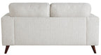 Homelegance 9644SVE-2PC 2 pc Broadway silver cloud chenille fabric mid-century modern sofa and love seat set
