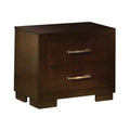 Coaster 200712 Jessica espresso finish wood contemporary style bed side table nightstand