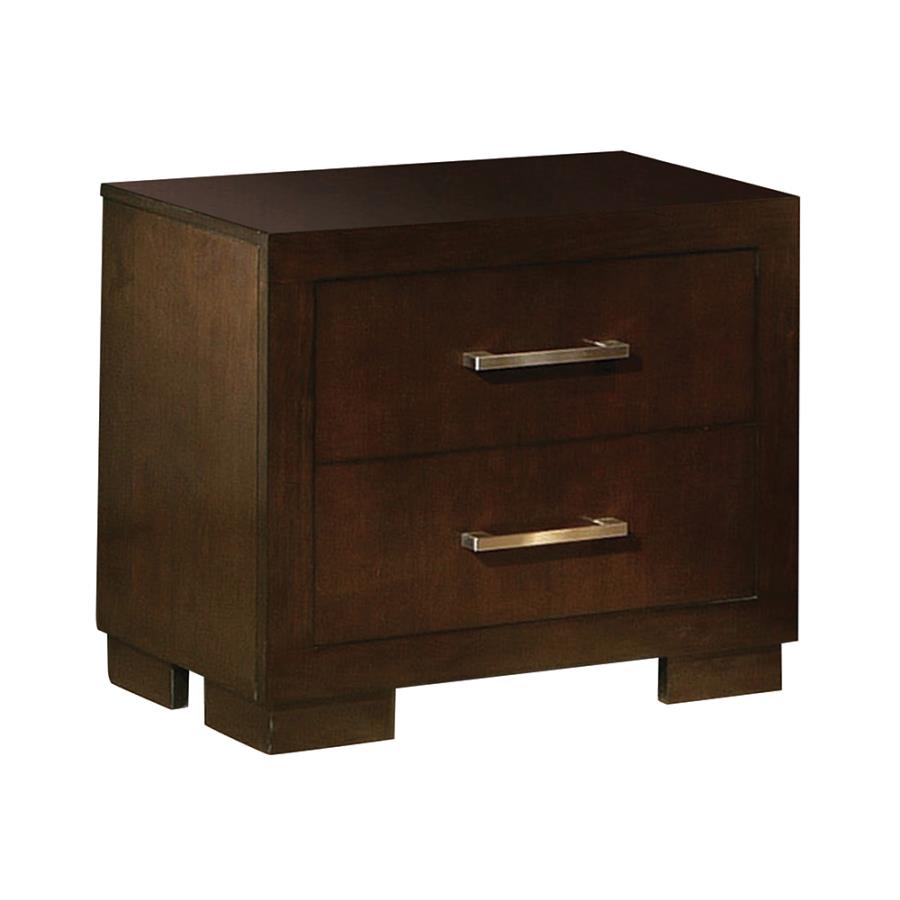 Coaster 200712 Jessica espresso finish wood contemporary style bed side table nightstand