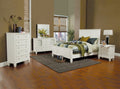 Coaster 201301Q 4 pc Charlton home sandy beach buttermilk wood finish rustic coastal style queen bedroom set
