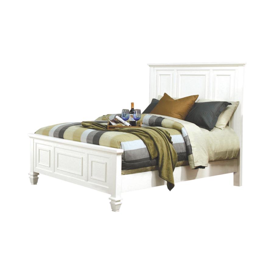 Coaster 201301Q Charlton home sandy beach buttermilk wood finish rustic coastal style queen bed