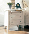 Coaster 201302 Charlton home sandy beach buttermilk wood finish rustic coastal style bed side table nightstand