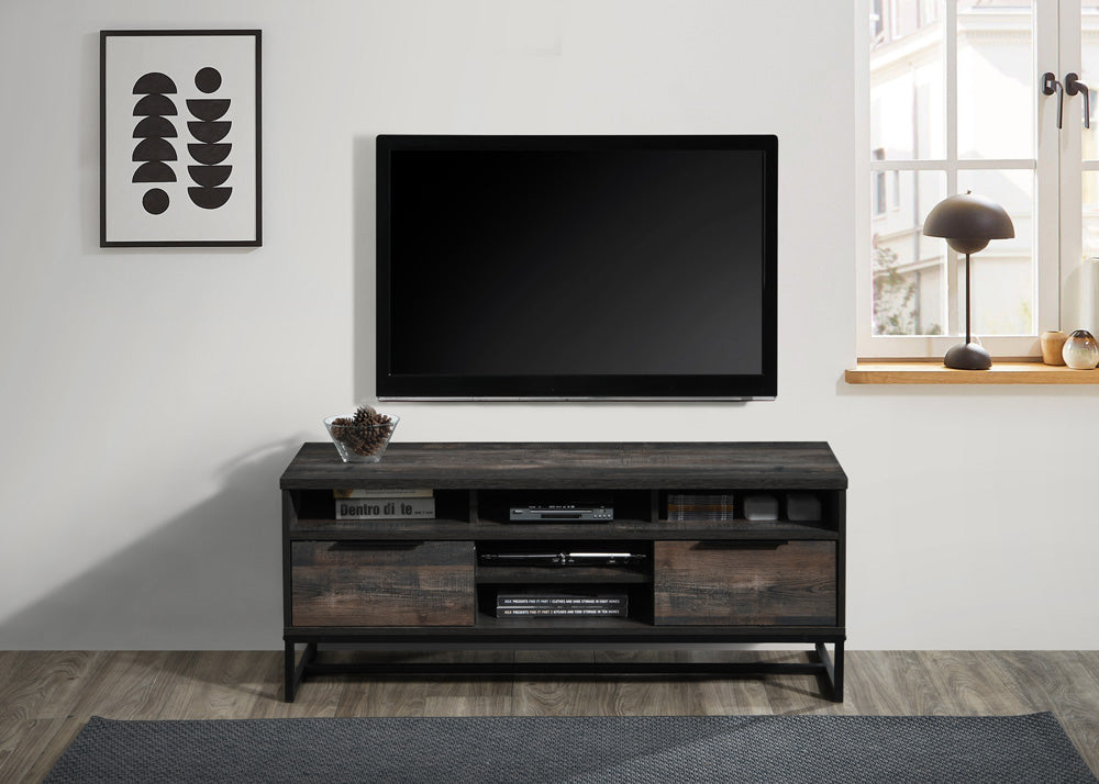 2018-GRY  17 stories veno rustic grey finish wood mid century modern 47" TV Stand