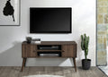 2023-DW  Wade logan ardys dark walnut finish wood mid century modern 47" TV Stand