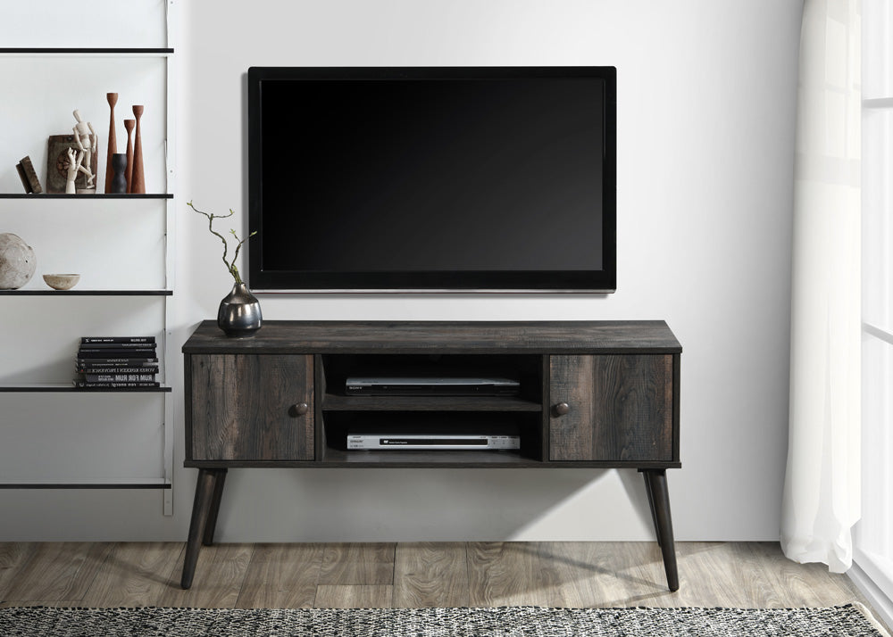 2026-GRY  Wade logan ardys rustic grey finish wood mid century modern 47" TV Stand