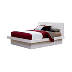 Coaster Jessica II White Queen Platform Bed with LED Lighting – 202990