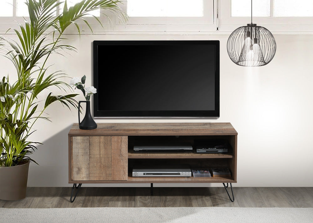 2031-OAK  Wade logan ardys rustic oak finish wood mid century modern 47" TV Stand