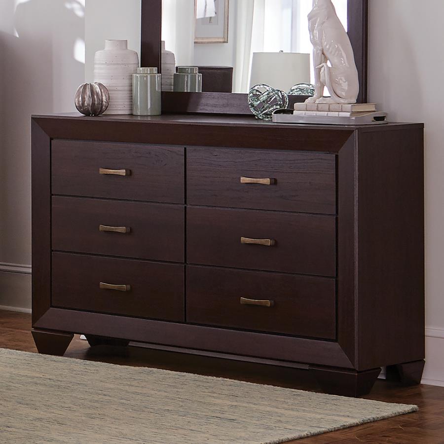 Coaster 204393 Fenbrook dark cocoa finish wood dresser