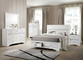 Coaster Miranda 4-Pc White Wood Footboard Drawers Queen Bedroom Set – 205111Q-S4