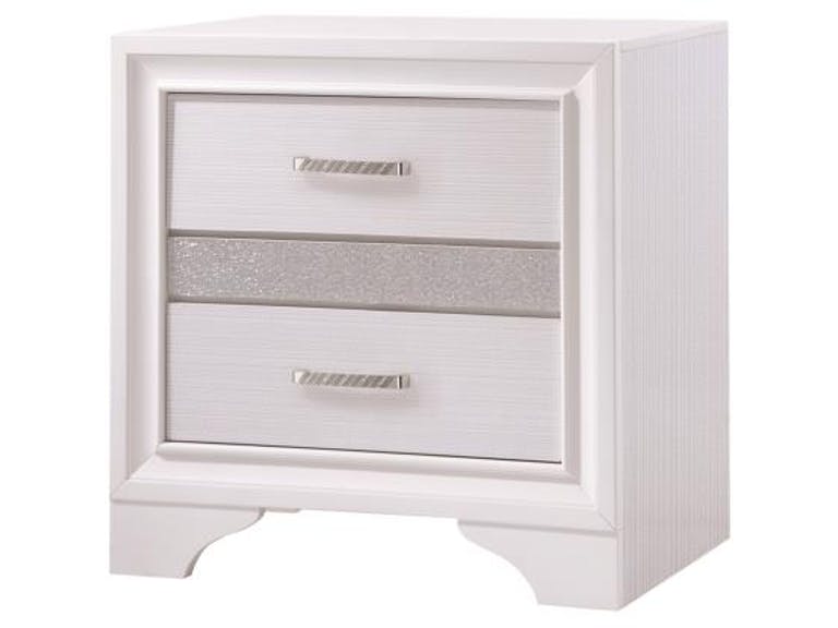 Coaster 205112 London white finish wood nightstand