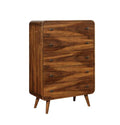 Coaster 205135 Robyn dark walnut finish wood mid century modern 5 drawer chest