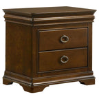 Coaster 205302 Louis philippe garland cherry finish wood bed side table nightstand USB ports