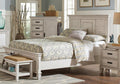 Coaster 205331 Franco antique white finish wood rustic coastal style queen bed