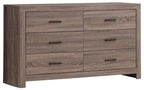 Coaster 207041Q-S4 4 pc Brantford barrell oak grain finish wood plank style queen bedroom set