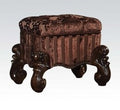 Acme 21108 Versailles cherry oak finish wood bedroom make up vanity stool