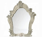 Acme 21760Q 4 pc versailles bone white finish wood carved accents headboard queen bedroom set