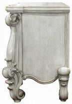 Acme 21137-38-34 3 pc Astoria grand welton versailles bone white finish wood bedroom make up vanity