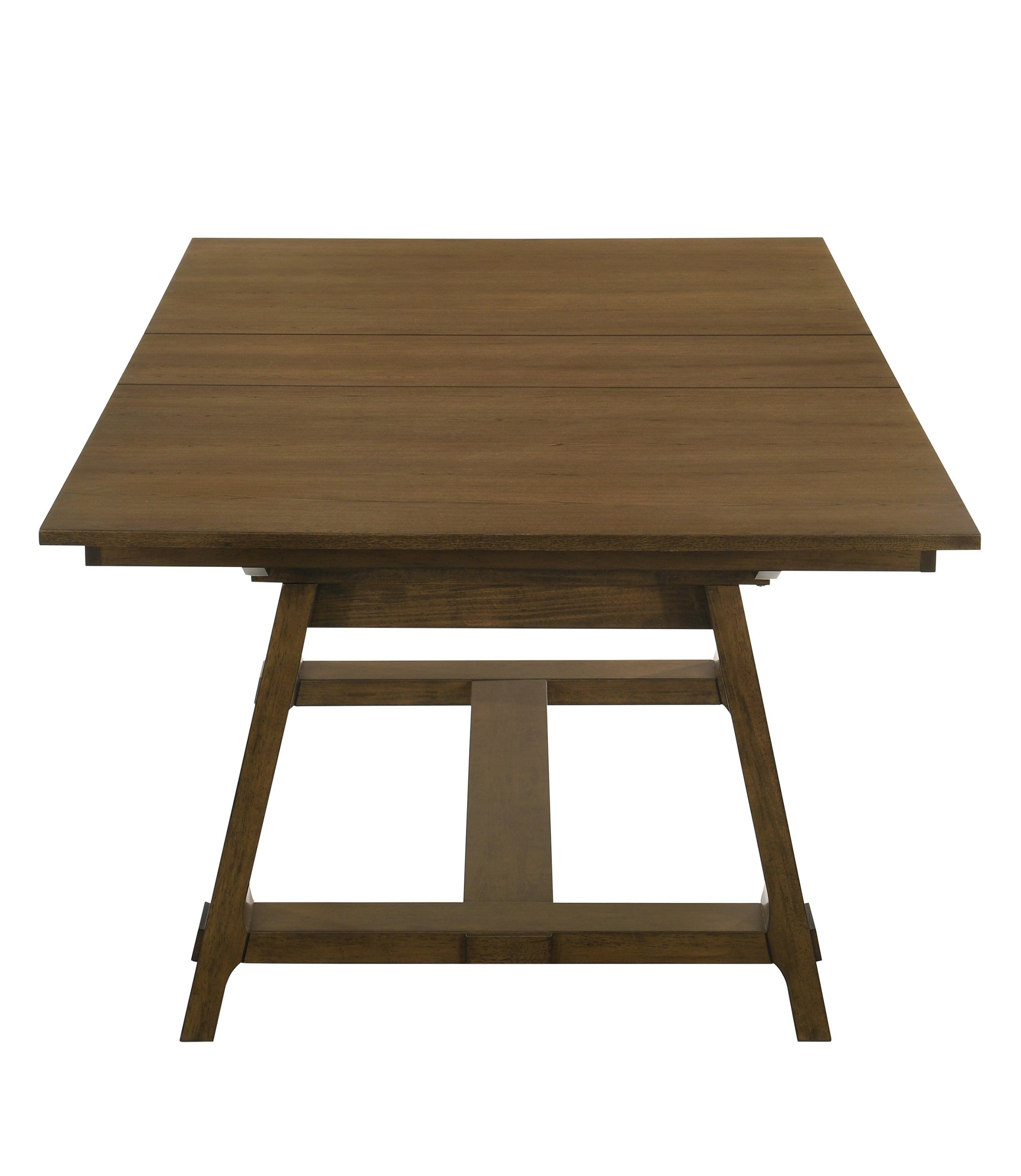 Everly 6-Piece Brown Wood Dining Table Set with Center Leaf & Bench – 2135-6PC