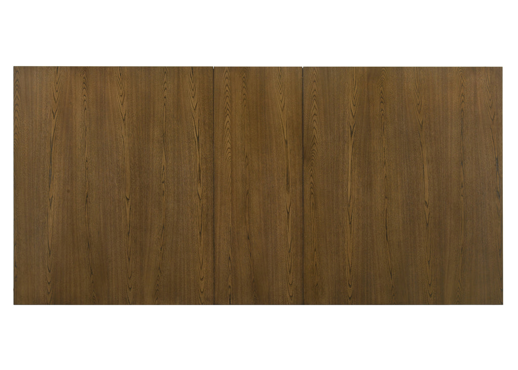 Everly 6-Piece Brown Wood Dining Table Set with Center Leaf & Bench – 2135-6PC