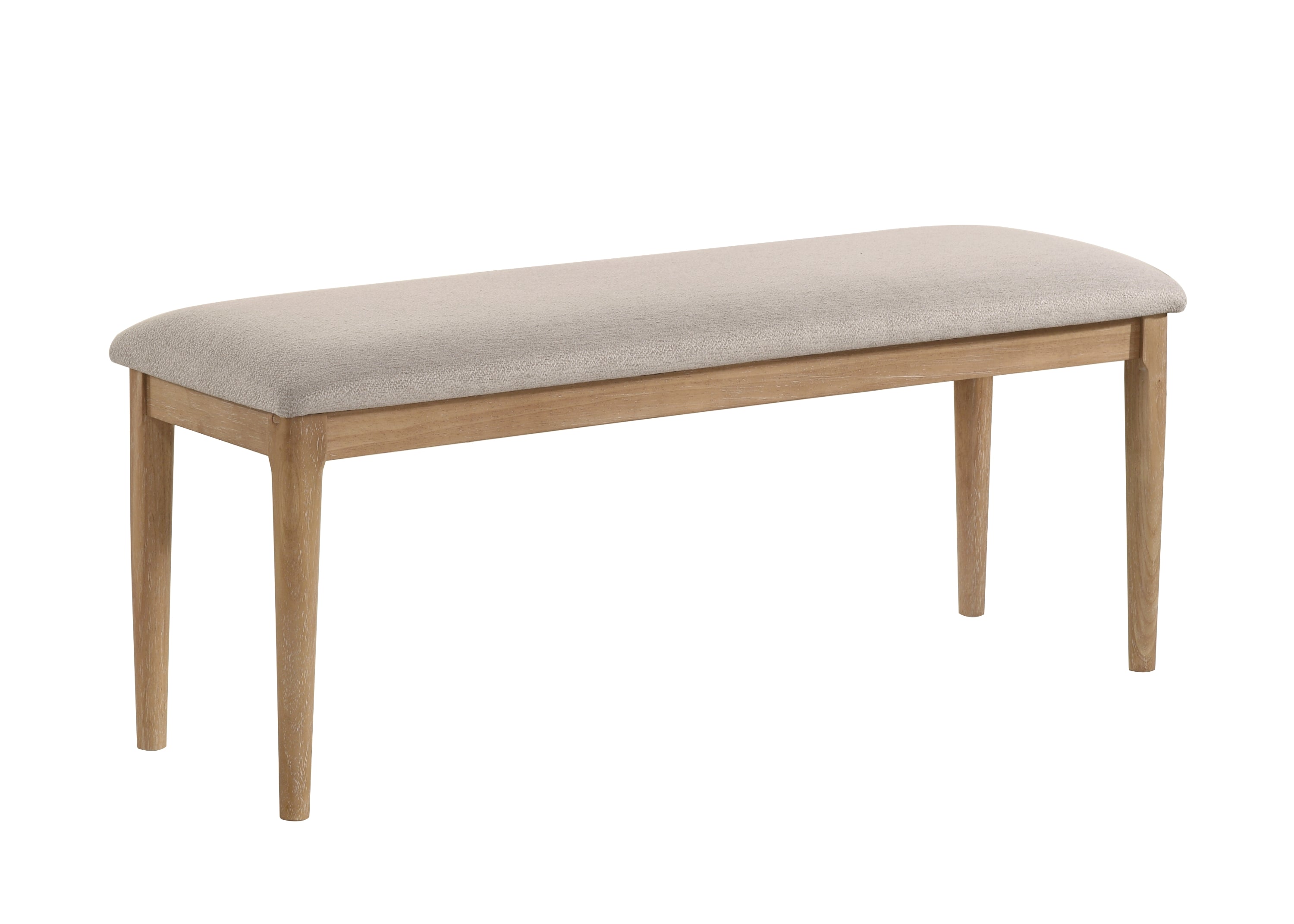 2136T-6PC 6 pc Arden natural finish wood dining table set with bench