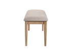 2136T-6PC 6 pc Arden natural finish wood dining table set with bench