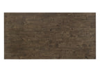 2137T-6PC 6 pc Lloyd grey finish wood dining table set trestle base with bench