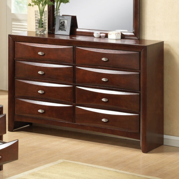 Acme 21600Q-4PC 4 pc Ireland espresso finish wood storage headboard underbed drawers queen bed set