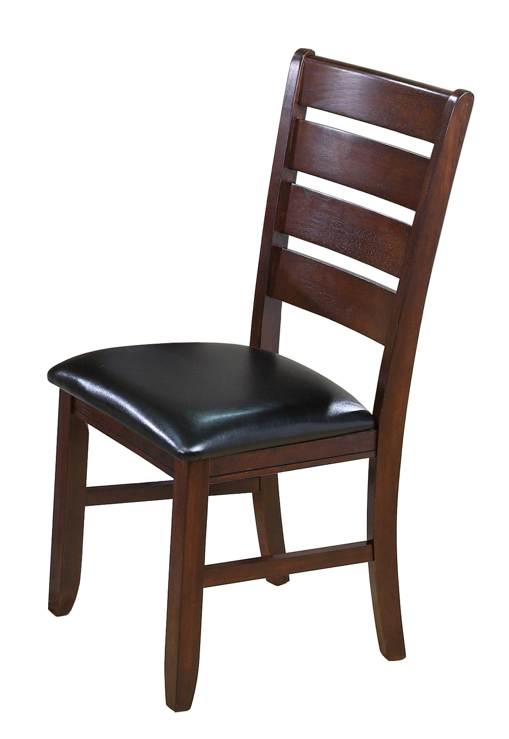 2152T-4282-7PC 7 pc bardstown dark wood finish dining table set with vinyl upholstered chairs