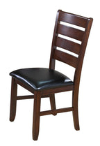 2152T-4282-7PC 7 pc bardstown dark wood finish dining table set with vinyl upholstered chairs
